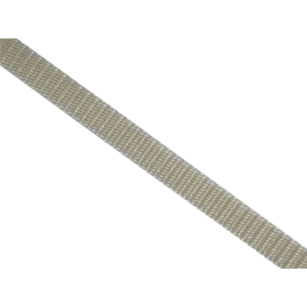 Mini-Gurtband 14-15 mm, gerollt 50 m, beige